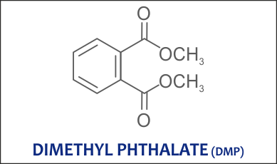Chemical Structure of DIMETHYL PHTHALATE (DMP) CAS NO. 131-11-3