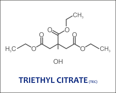 Triethyl citrate in cosmetics